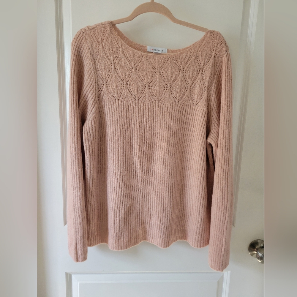 NWOT LIZ CLAIBORNE XL PINK Women's Sweater